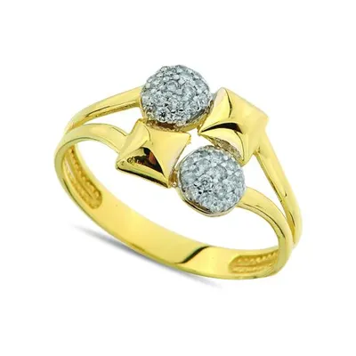 10K Yellow Gold Cubic Zirconia Ring