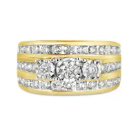 10K Yellow Gold 2.00CTW Diamond Fashion Band