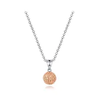 Sterling Silver Champagne Cubic Zirconia 8mm Ball Pendant