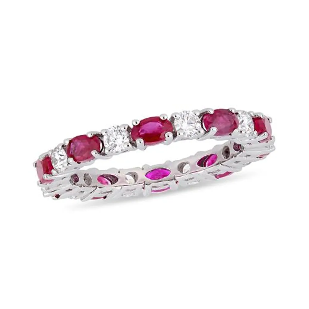 Julianna B 14K White Gold Ruby & Diamond Ring