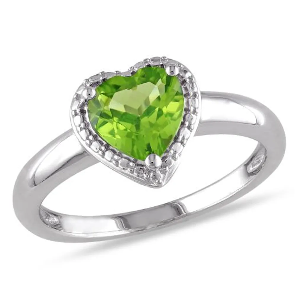 Julianna B Sterling Silver Peridot Ring