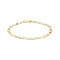 10K Yellow Gold 7.25" Chain Bracelet