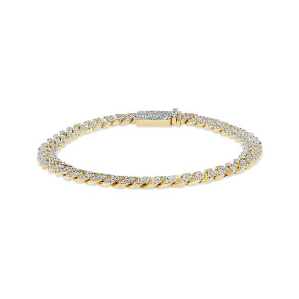 10K Yellow Gold 2.25CTW Diamond Bracelet