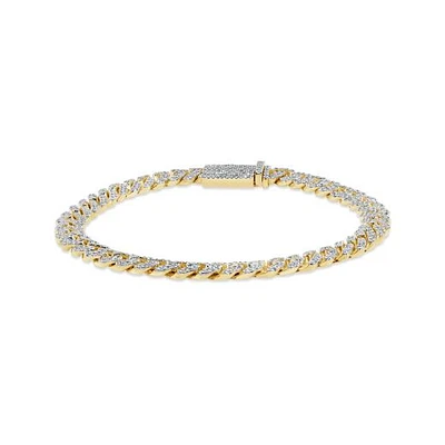 10K Yellow Gold 2.25CTW Diamond Bracelet