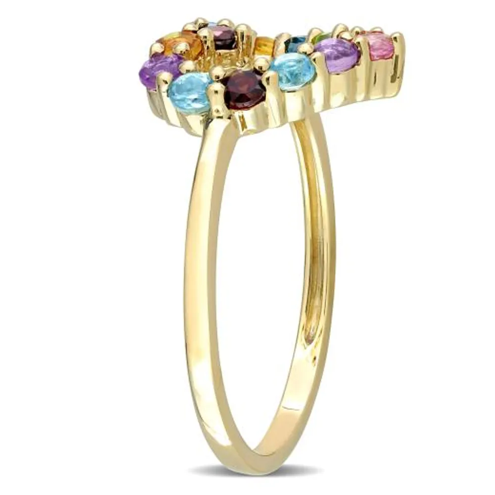 Julianna B 10K Yellow Gold Multi Gemstone Heart Ring