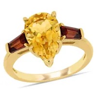 Julianna B 14K Yellow Gold Citrine & Garnet Fashion Ring