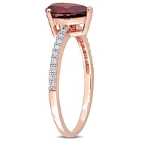 Julianna B 14K Rose Gold Garnet & Diamond Fashion Ring