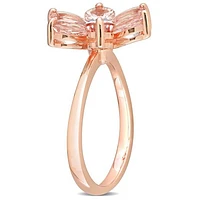Julianna B 10K Rose Gold Morganite & Diamond Ring