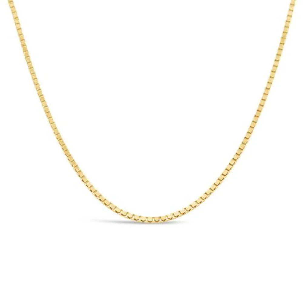 10K Yellow Gold 20" 1.3mm Box Chain