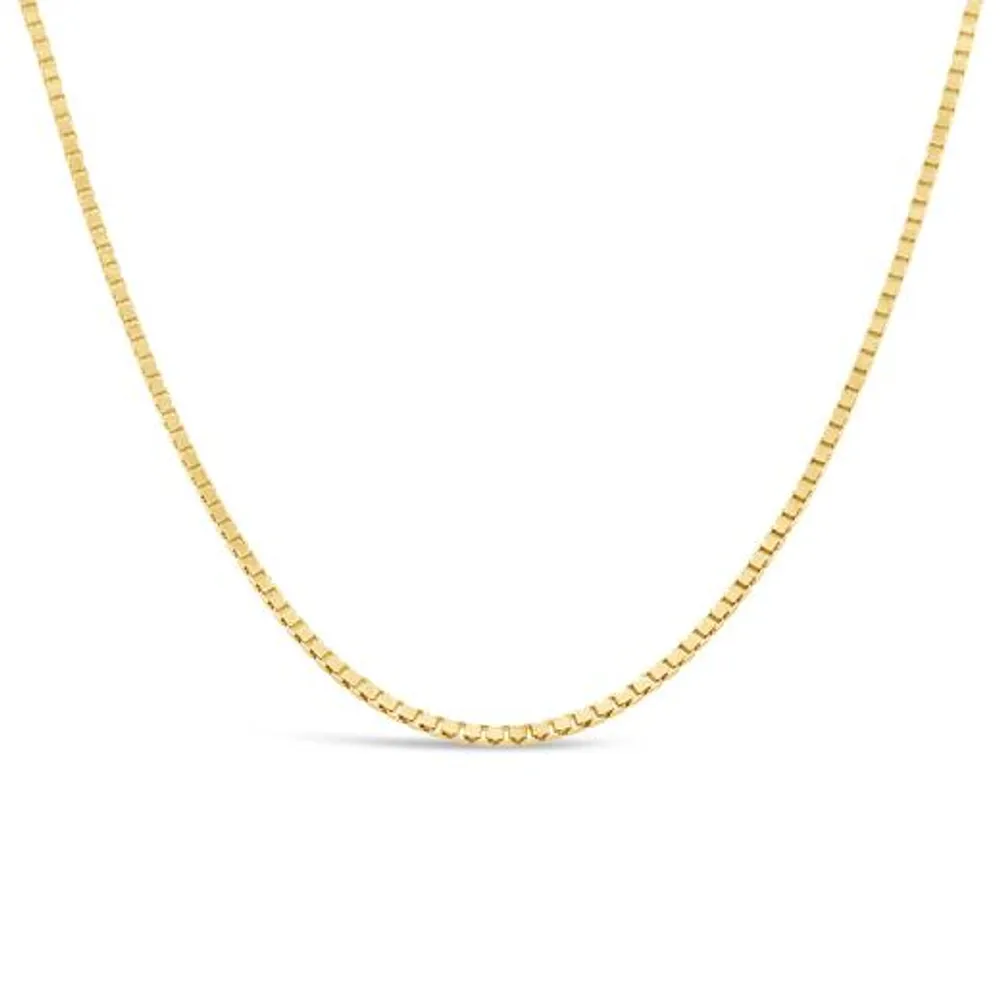 10K Yellow Gold 18" 1.3mm Box Chain