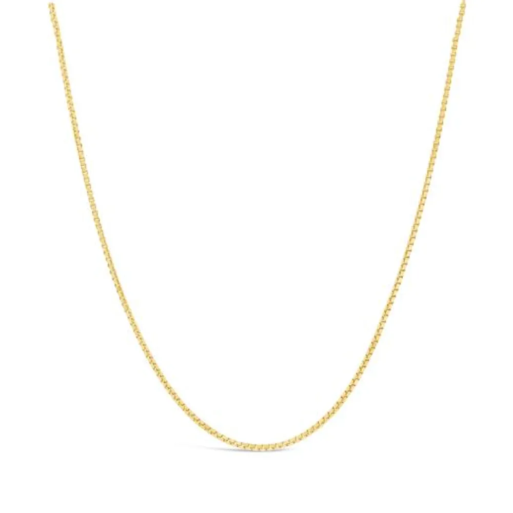 10K Yellow Gold 28" 0.90mm Box Link