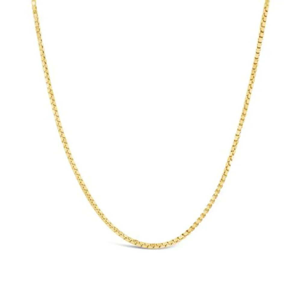 10K Yellow Gold 20" 0.9mm Box Chain