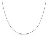 10K White Gold 20" 0.9mm Box Chain