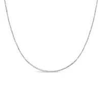 10K White Gold 18" 0.9mm Box Chain