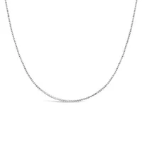 10K White Gold 16" 0.9mm Box Chain