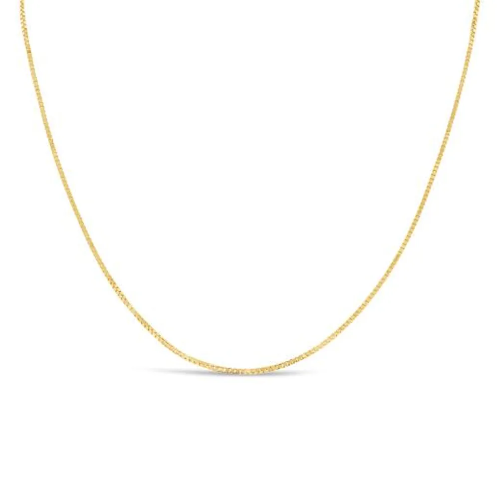 10K Yellow Gold 24" 0.8mm Box Chain