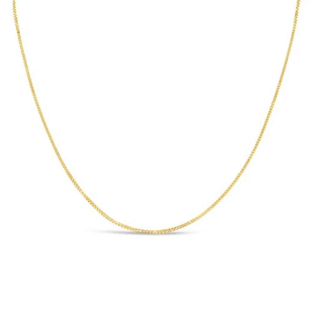 10K Yellow Gold 22" 0.8mm Box Chain