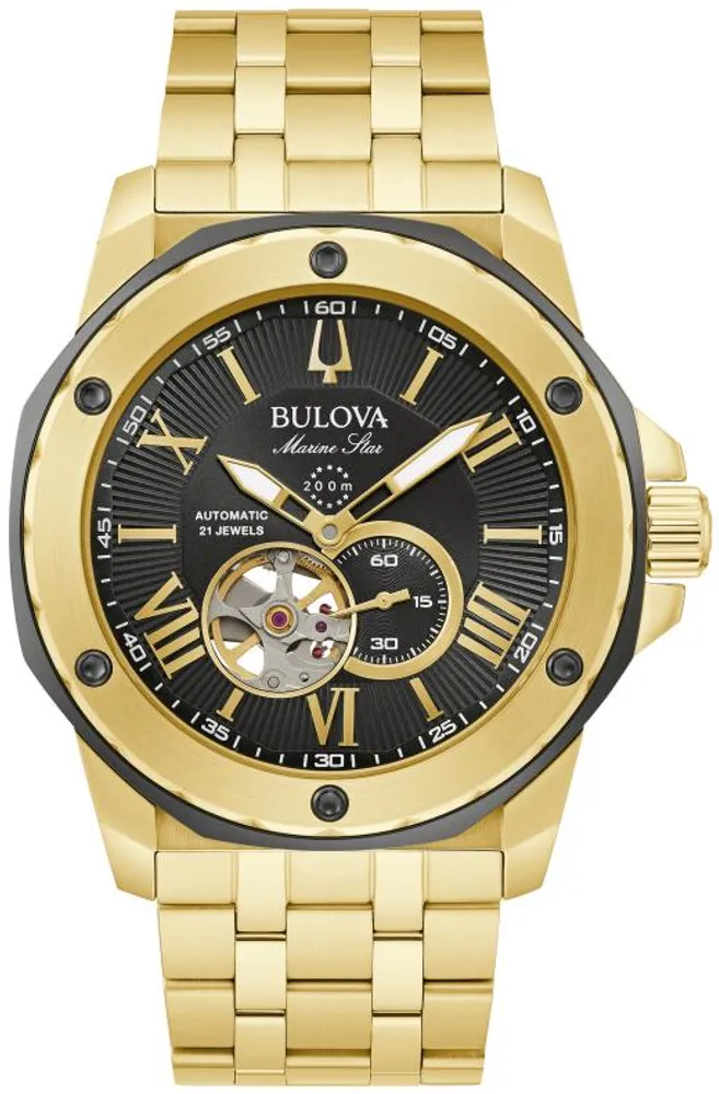 Bulova Men's Marine Star Gold-Accent Watch