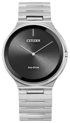 Citizen Unisex Stiletto Silver-Tone Asymmetrical Eco-Drive Watch