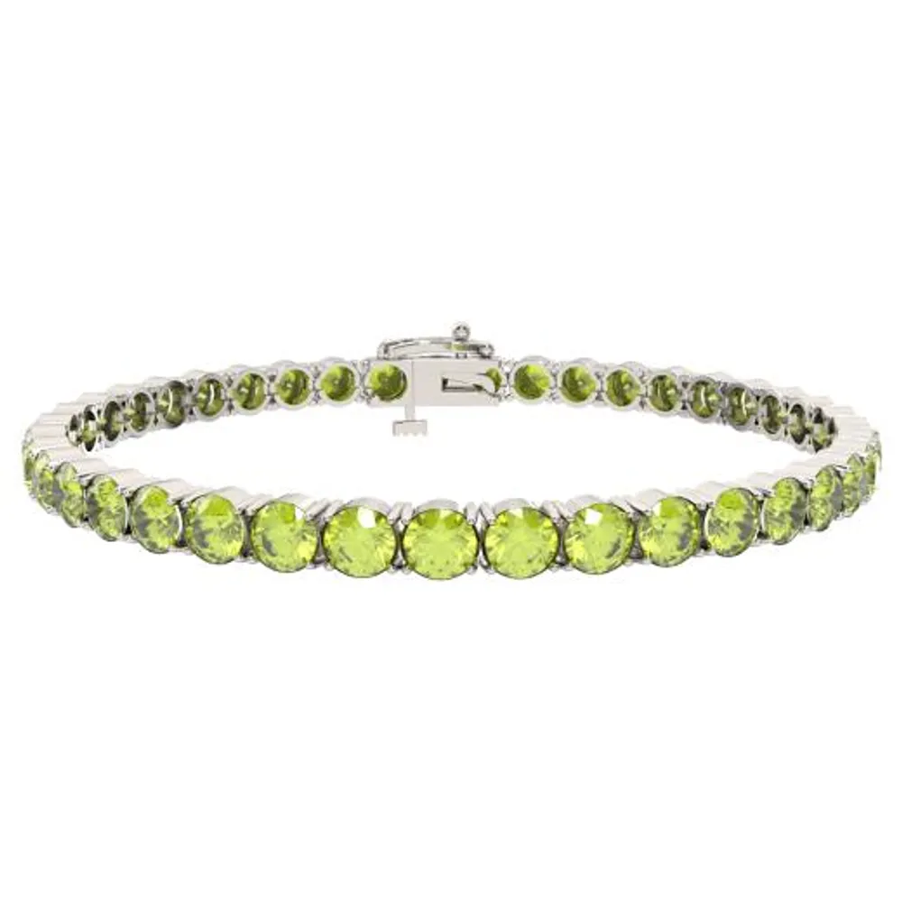 Sterling Silver Peridot Bracelet