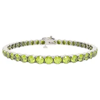 Sterling Silver Peridot Bracelet