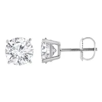 14K White Gold Lab Grown Diamond Studs 2.00CTW SI2/HI