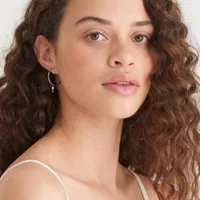 Ania Haie Silver Key Huggie Hoop Earrings