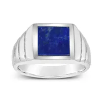 Sterling Silver Lapis Ring Size Small
