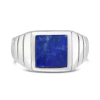 Sterling Silver Lapis Ring Size