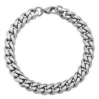 SteelX Stainless Steel 9" Curb Chain Bracelet