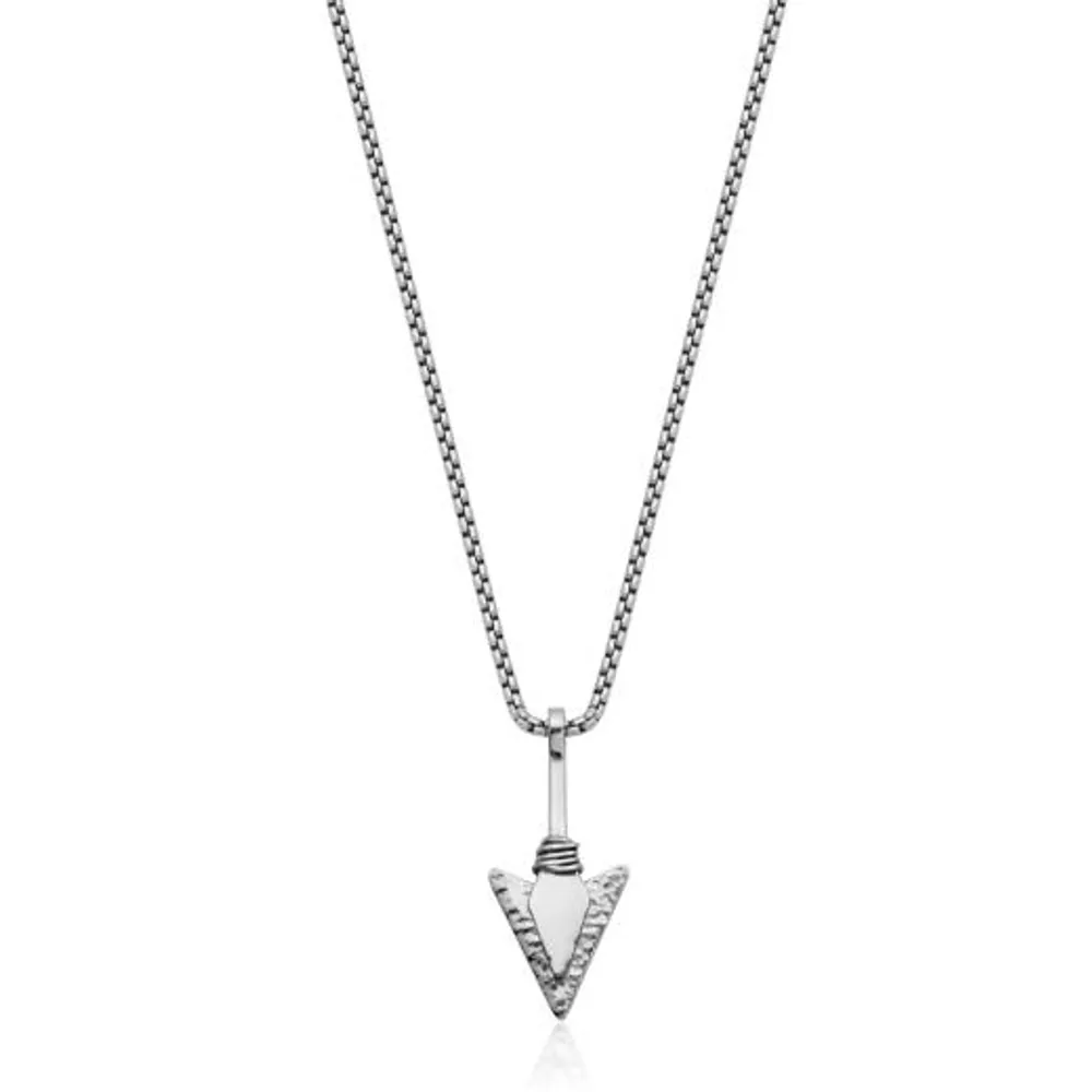 SteelX Stainless Steel 24" Arrow Necklace