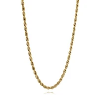 Italgem Gold Polished Rope Chain