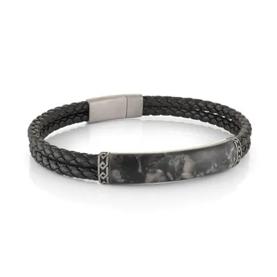 Stainless Steel Marble Plate Bracelet