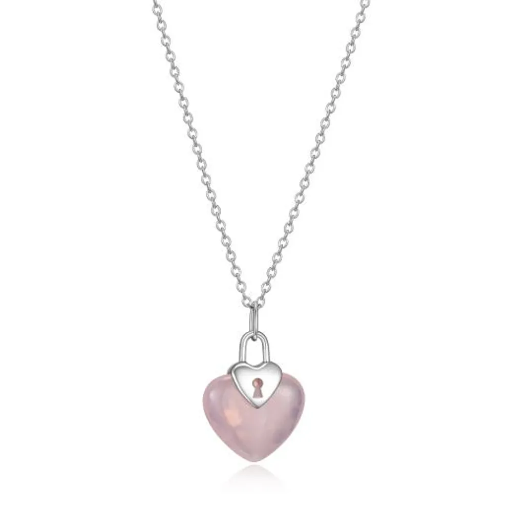 Elle Lock & Key Heart Necklace