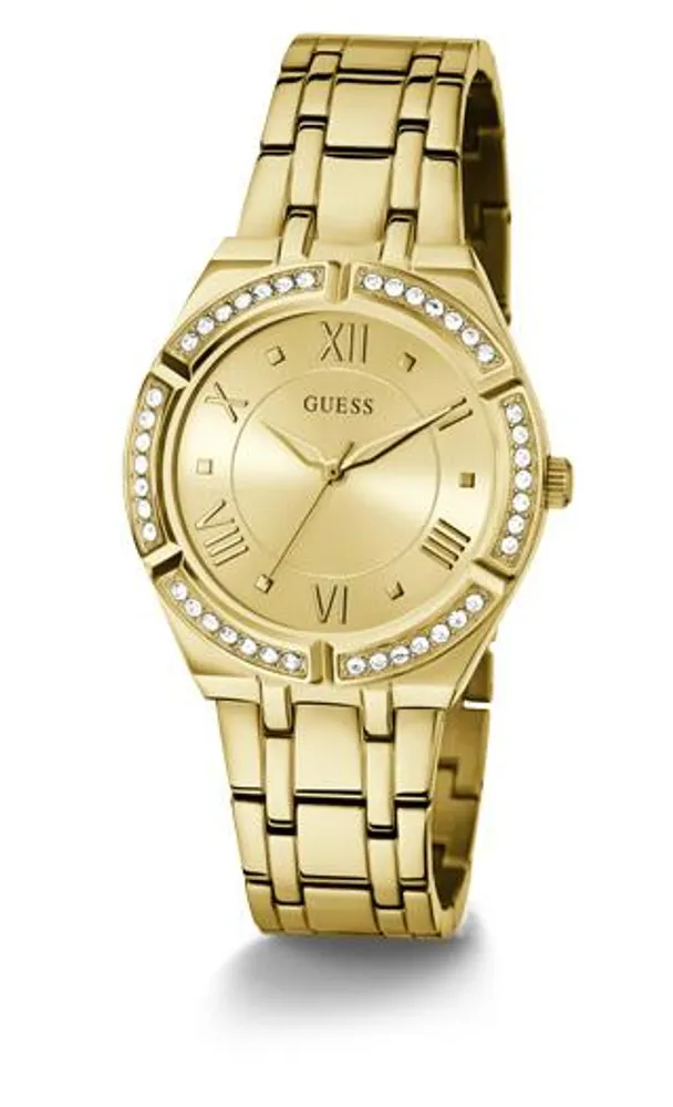 Guess Women's Gold-Tone Crystal Watch