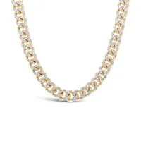 10K Yellow Gold 6.25CTW Diamond Cuban Chain