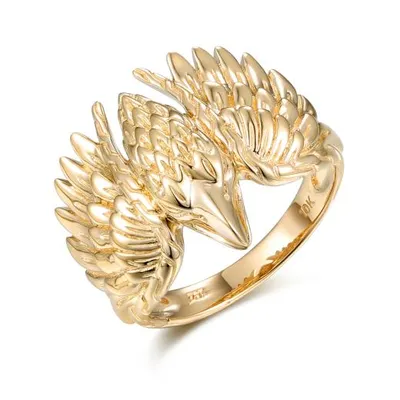 10K Yellow Gold Eagle Ring