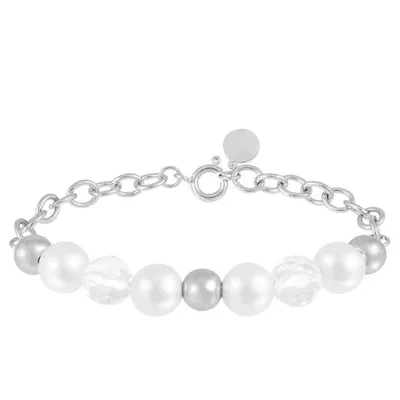 Sterling Silver Pearl Bracelet