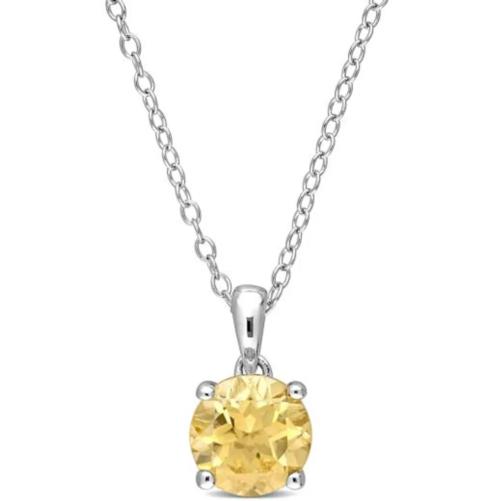 Julianna B Sterling Silver Citrine Necklace