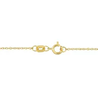 Julianna B 10K Yellow Gold Citrine & Diamond Necklace