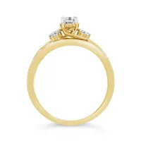 10K Yellow Gold 0.50CTW Diamond Bridal Ring Set