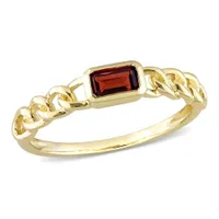 Julianna B 10K Yellow Gold Octagon Garnet Ring