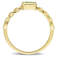 Julianna B 10K Yellow Gold Octagon Peridot Ring