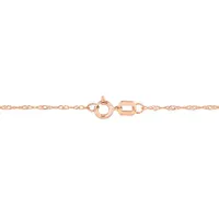 Julianna B 10K Rose Gold Garnet and Diamond Necklace