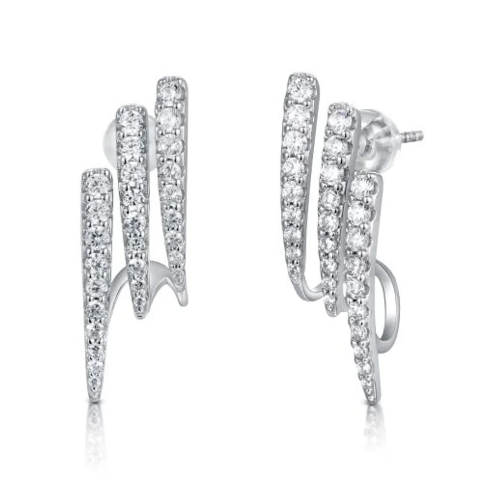 Sterling Silver Cubic Zirconia Earrings