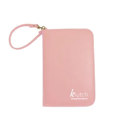 Klutch Light Pink Travel Jewelry Case