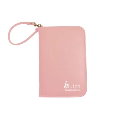 Klutch Light Pink Travel Jewellery Case