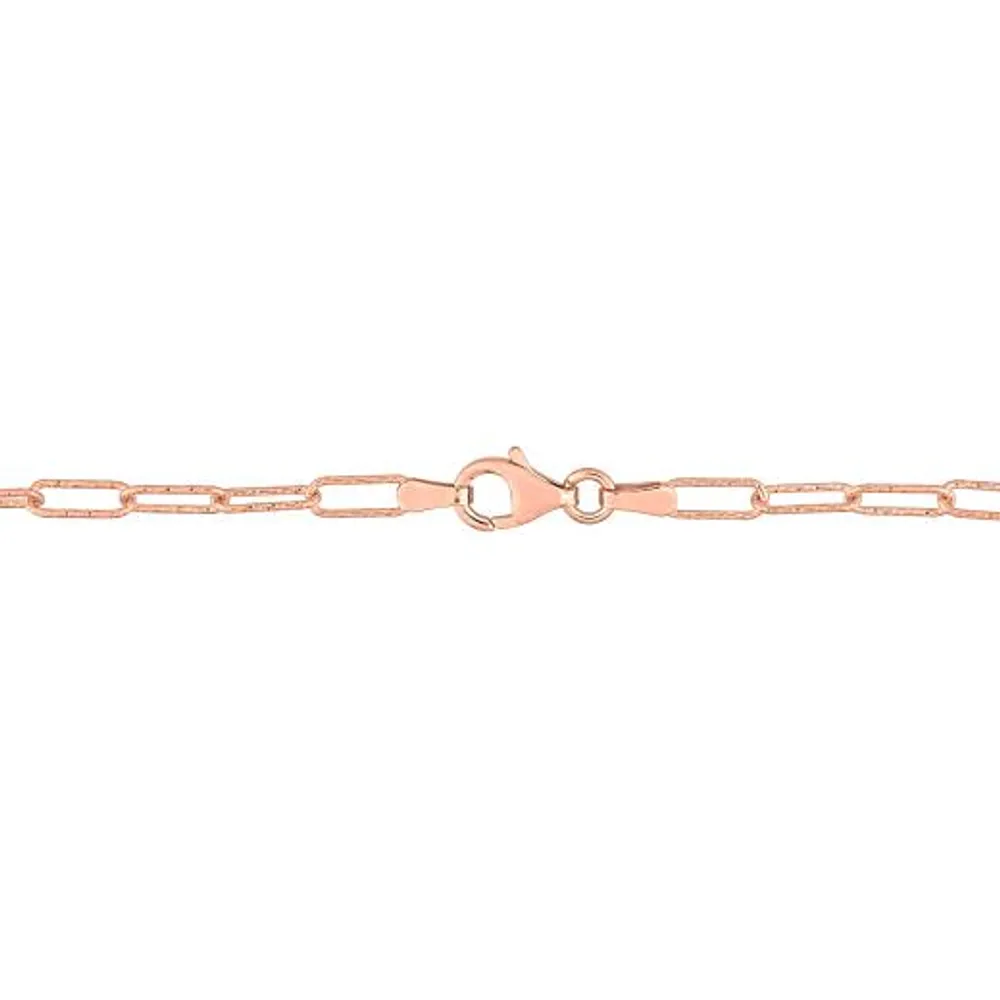 Julianna B Sterling Silver 18K Rose Gold Plated Morganite & White Topaz Necklace