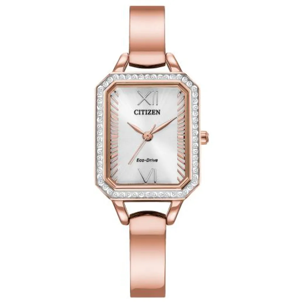 Citizen Women's Silhouette Crystal Eco-Drive Stainless Steel Watch