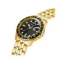 Guess Men's Stainless Steel Gold-Tone Analog Watch